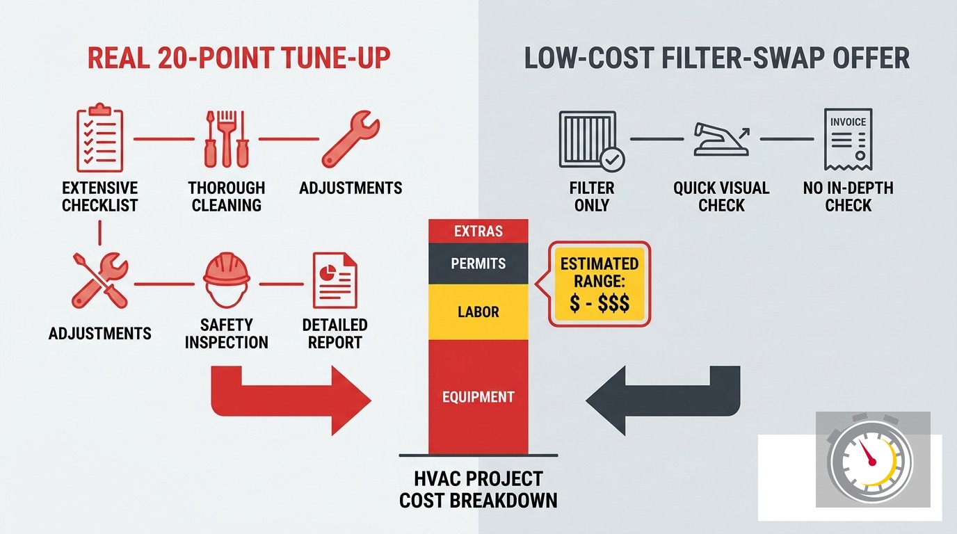 What Does an AC Tune-Up Include? 20-Point vs. Filter-Swap