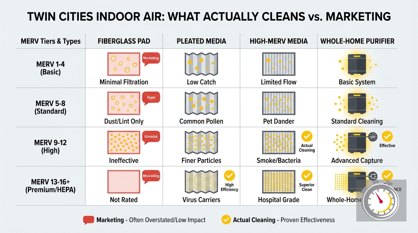 Air Purifier vs Air Filter MERV Rating: What Actually Works