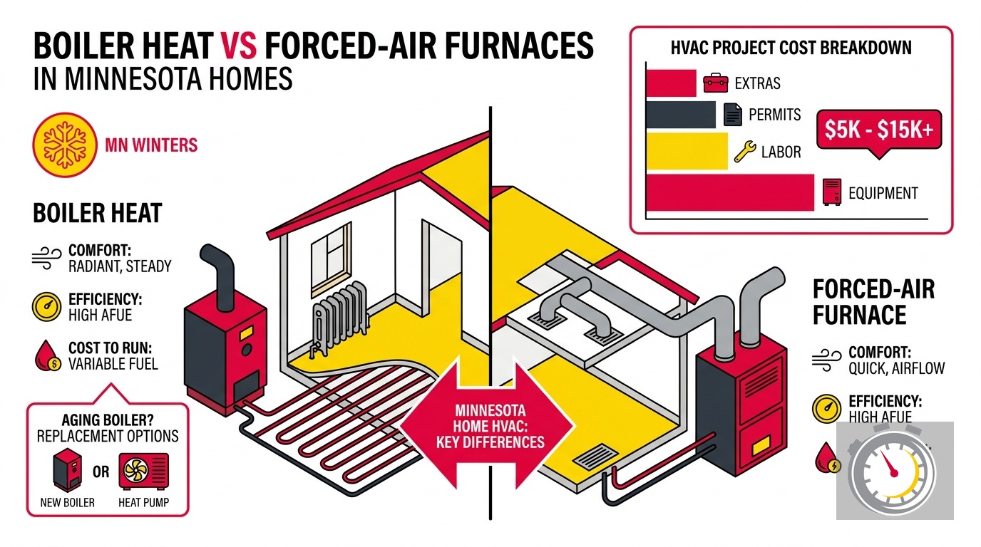 Boiler vs. Forced Air Furnace: Minnesota's Honest Breakdown