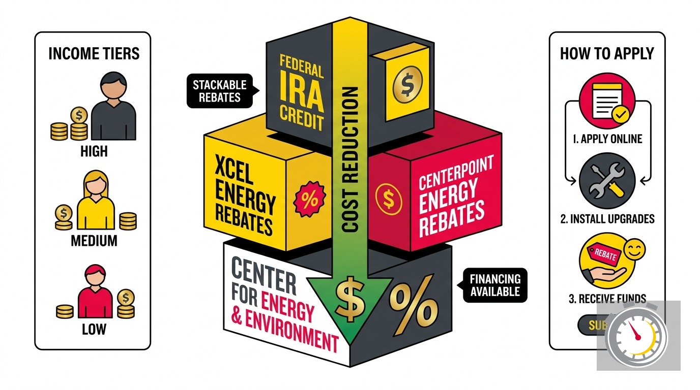 CEE Heat Pump Rebate Minnesota: What Stacks in 2026