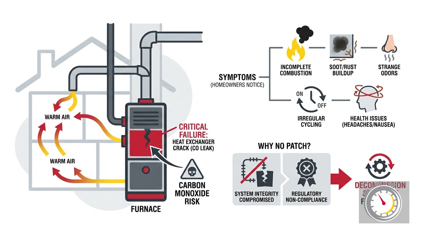 Signs of a Cracked Heat Exchanger: Why It Can't Be Fixed