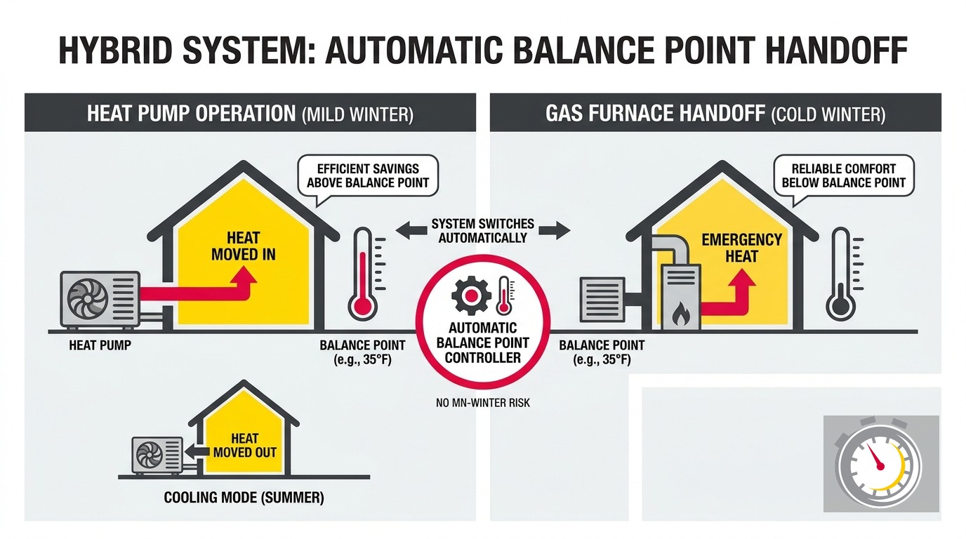Dual Fuel Heat Pump Minnesota: How the Balance Point Works