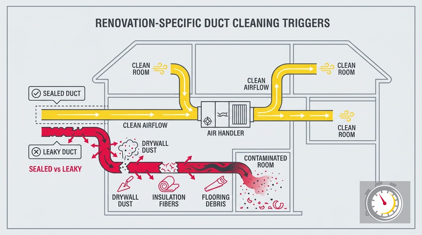 Air Duct Cleaning After Renovation Drywall Dust in Minnesota