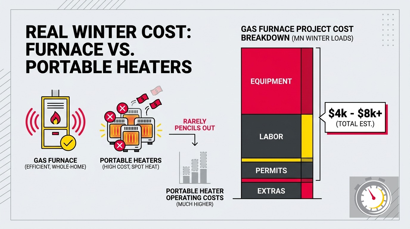 Electric Space Heater vs Furnace Cost: Minnesota's Real Math