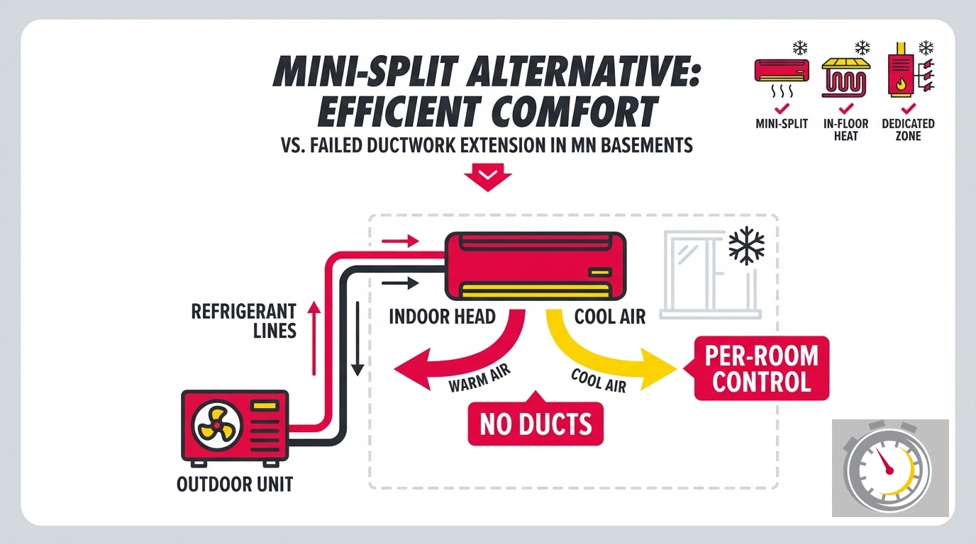 How to Heat and Cool a Finished Basement in Minnesota