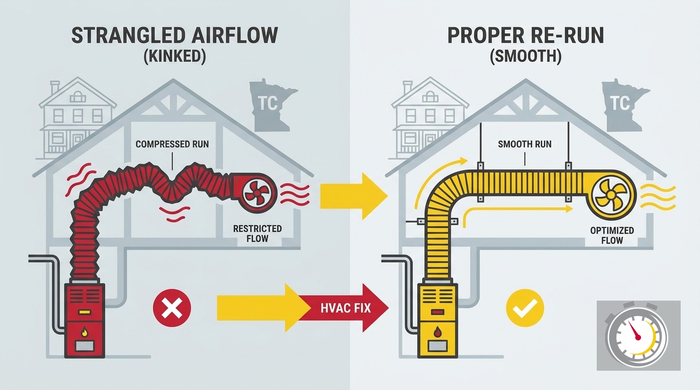 Flex Duct Airflow Problems: Older Twin Cities Home Guide