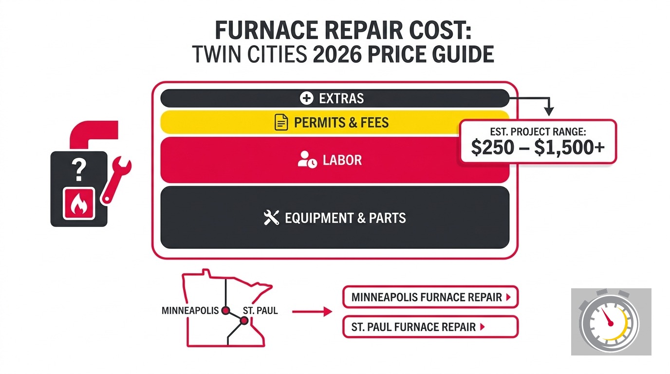Furnace Repair Cost Twin Cities: 2026 Part-by-Part Guide