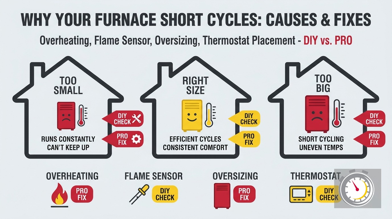 Furnace Short Cycling: Causes, DIY Fixes, and When to Call a Pro