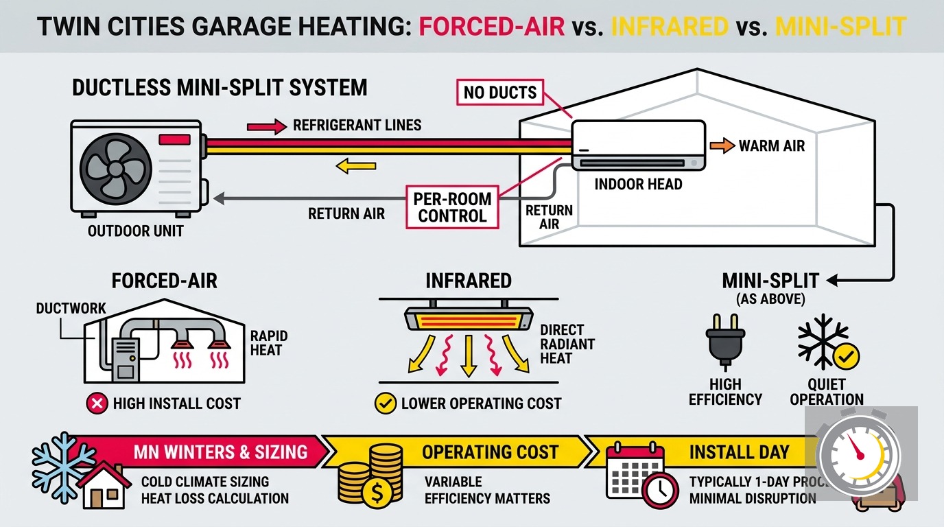 Best Garage Heater for Minnesota Winters: 3 Options Compared