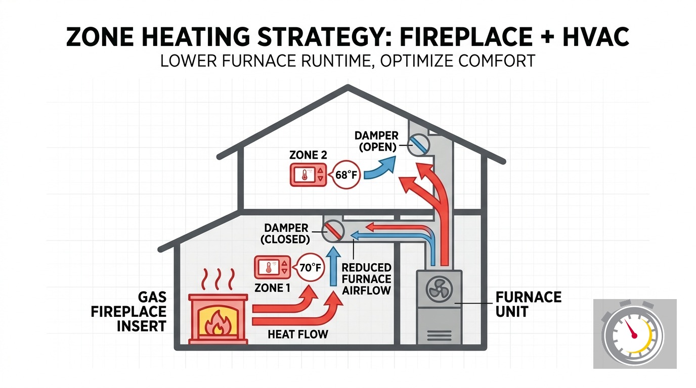 How to Use a Gas Fireplace to Reduce Your Heating Bill