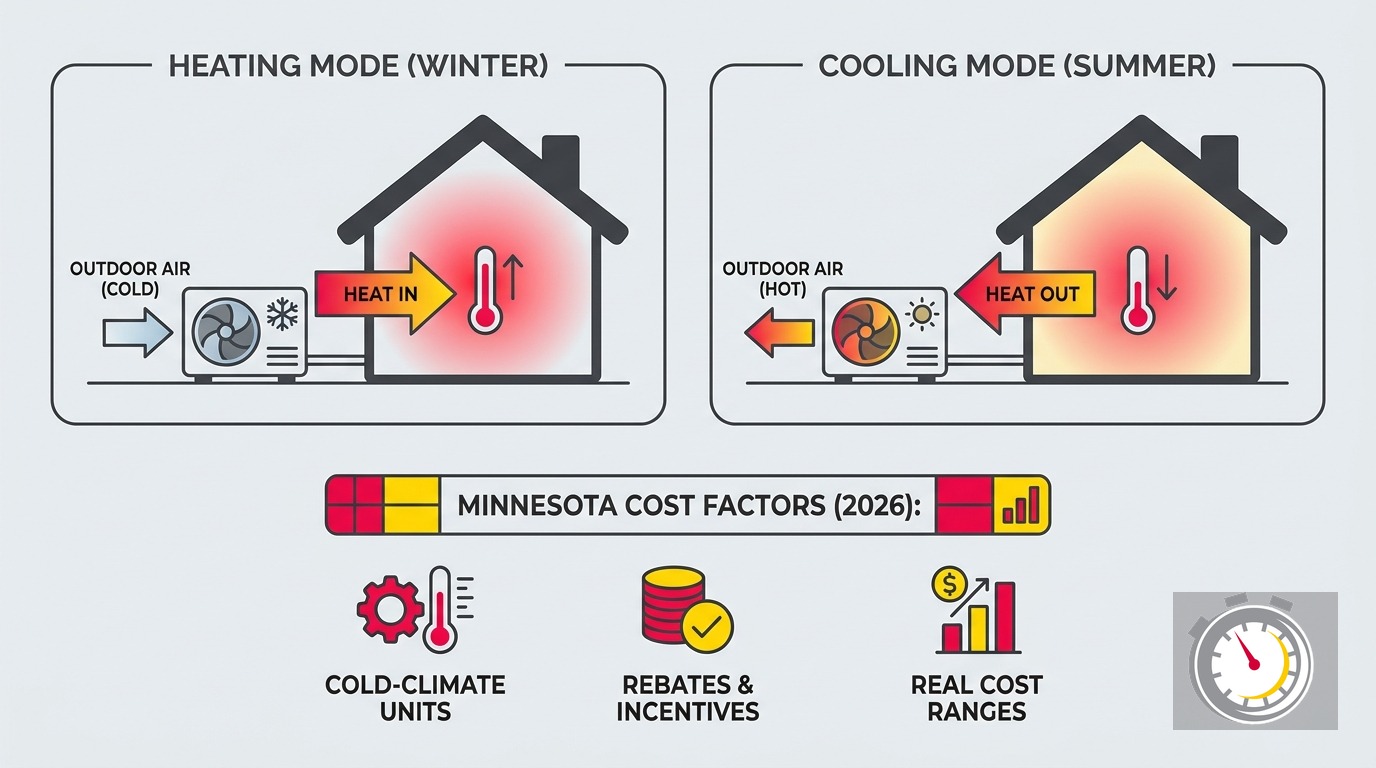 Heat Pump Installation Cost in Minnesota: 2026 Real Ranges