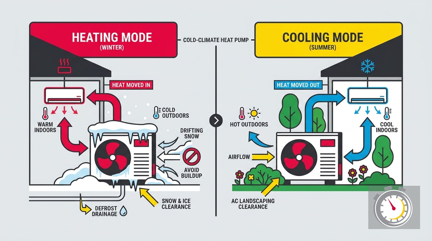 Heat Pump Outdoor Unit Snow Clearance: Winter Guide