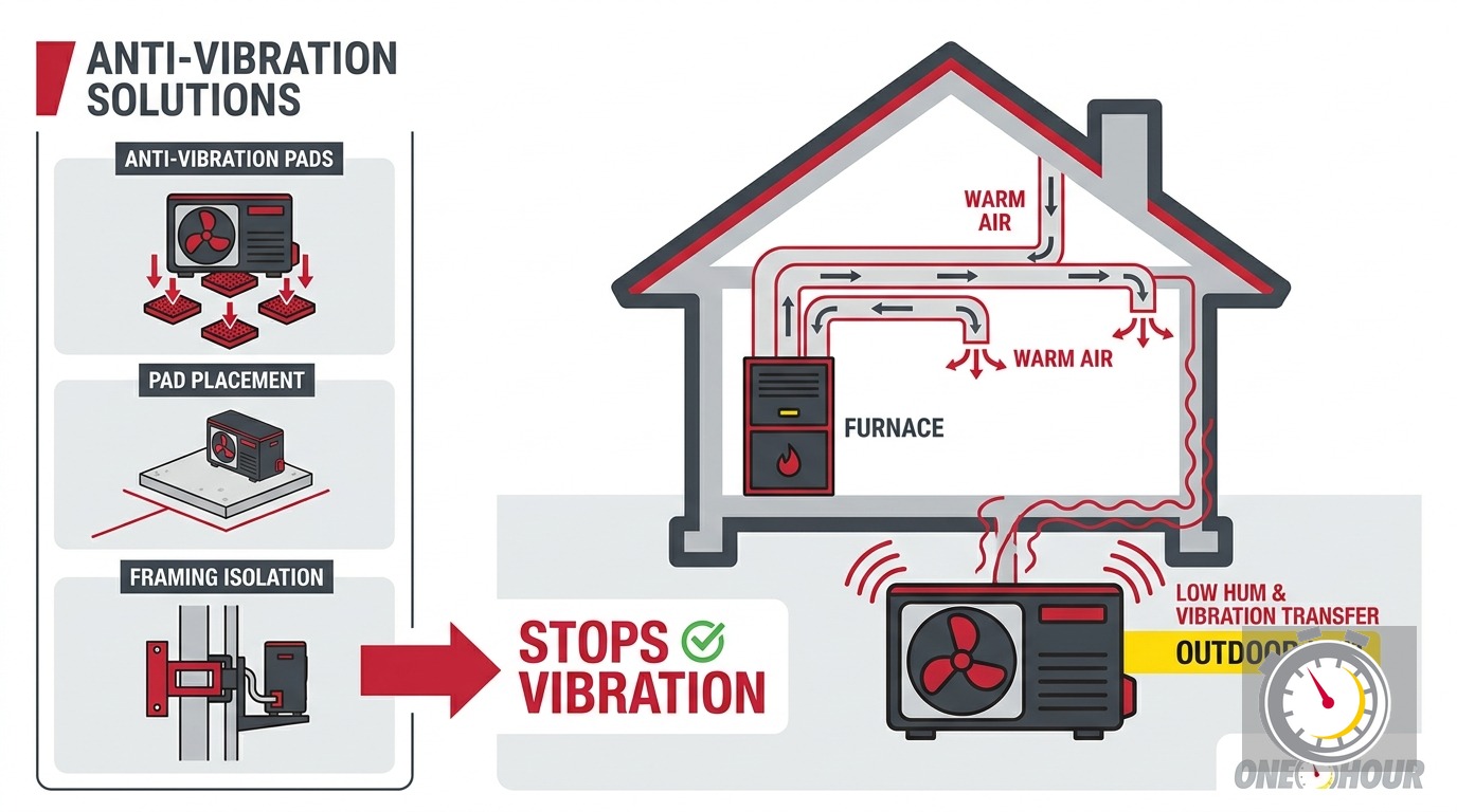 Why Heat Pump Vibration Noise Travels Through Your House