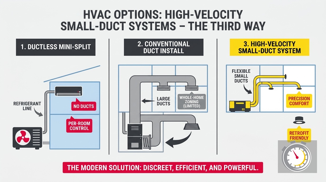HVAC for Old Home Without Ductwork: 3 Real Options