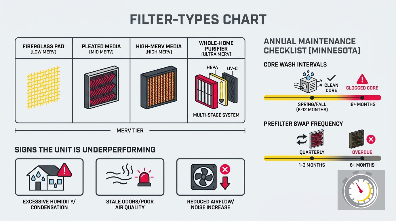 HRV ERV Filter Cleaning Maintenance Schedule: Minnesota Guide