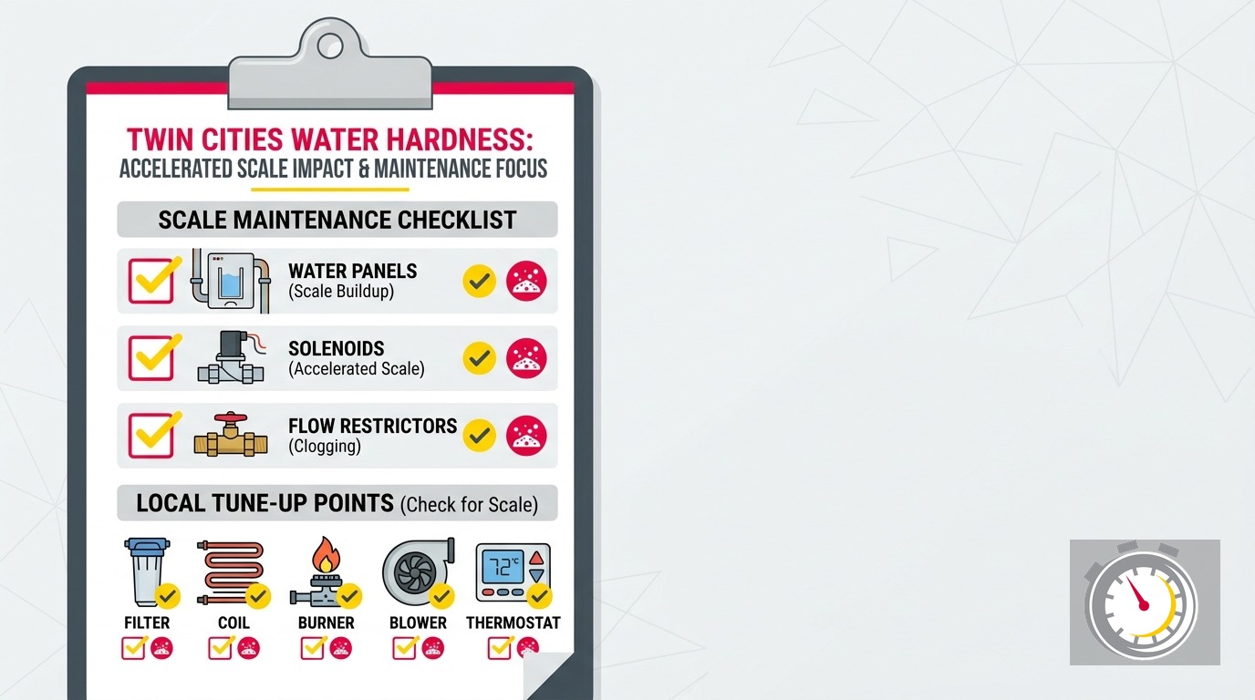Whole Home Humidifier Hard Water Scale Buildup: Twin Cities