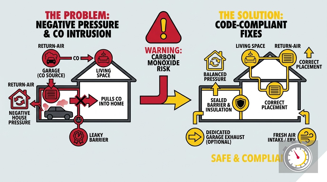 Attached Garage HVAC Carbon Monoxide Risk Minnesota