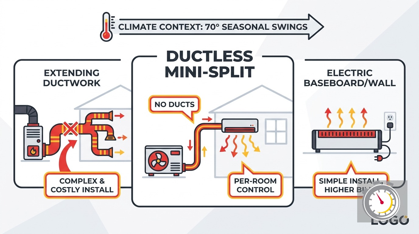 HVAC for Home Addition Minnesota: 3 Options for a -12°F Winter