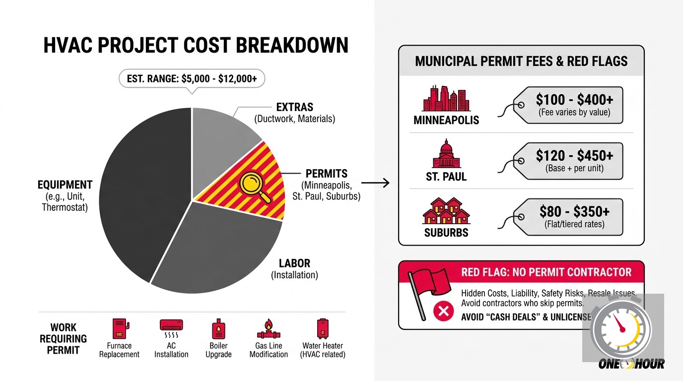 HVAC Permit Cost Minnesota: What Minneapolis and the Suburbs Charge