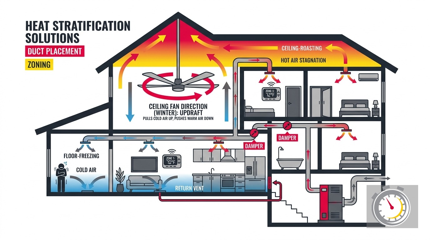 HVAC Vaulted Ceiling Heating Problems: 4 Fixes That Work