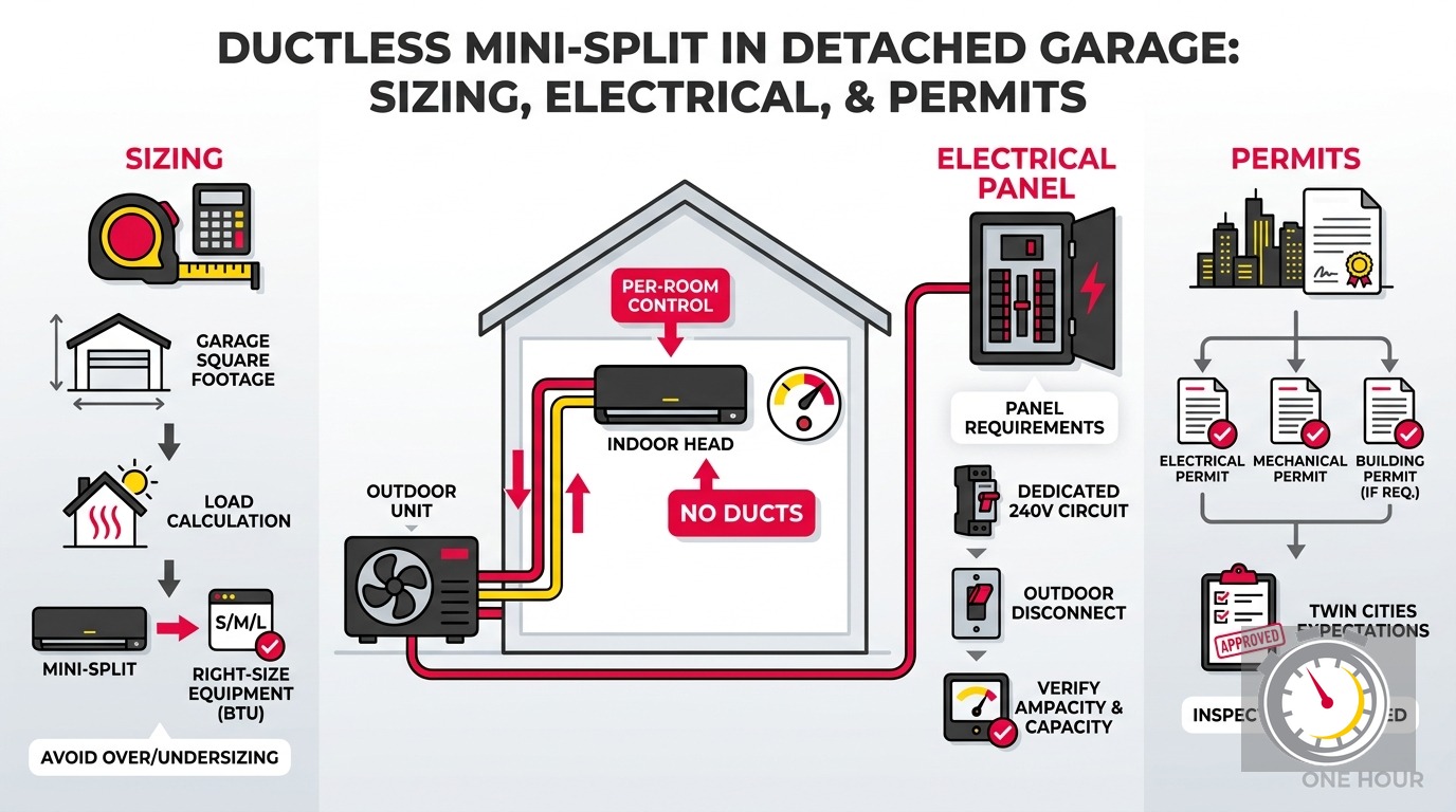 Mini Split for Detached Garage in Minnesota: What to Know