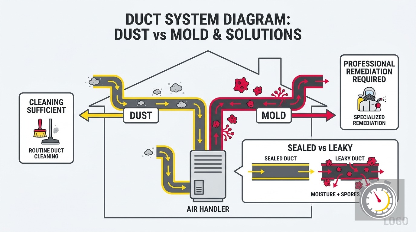 Mold in Air Ducts: How to Tell and What to Do Next