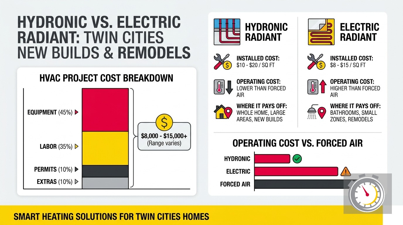 Radiant Floor Heating Cost Minnesota: Hydronic vs. Electric