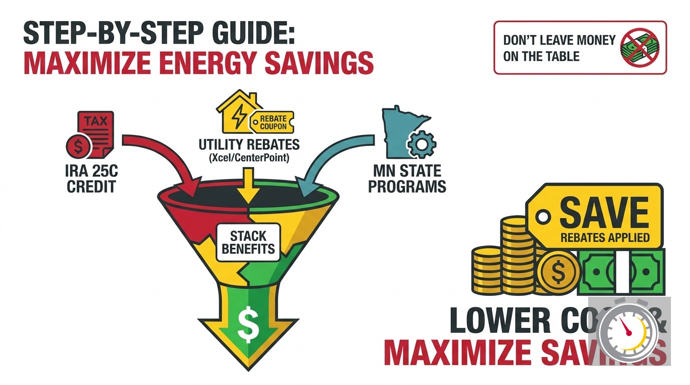 HVAC Rebates Tax Credits How to Stack Minnesota 2026