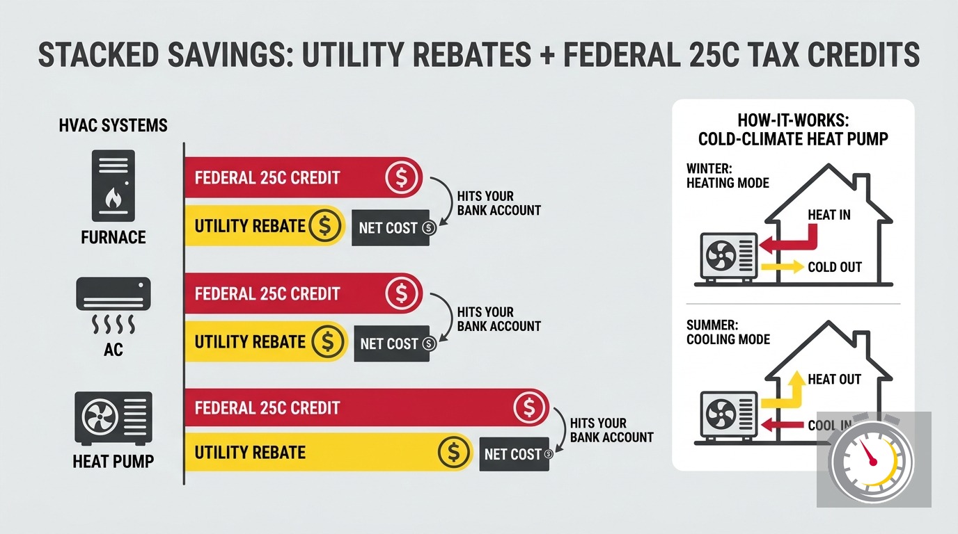 Xcel Energy CenterPoint Energy HVAC Rebates Minnesota 2026